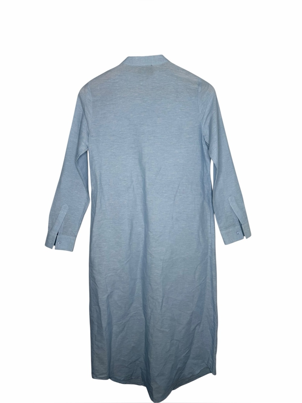 Tuckernuck Blue Linen Blend Button Front Maxi Dress XS/ Small - Picture 5 of 8